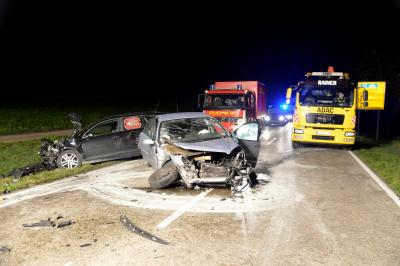 Grossbottwar: Frontalzusammenstoss auf der L1115 zusammen - mehrere Verletzte, Verkehrschaos